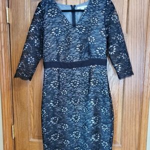 Banana Republic Black Lace Dress